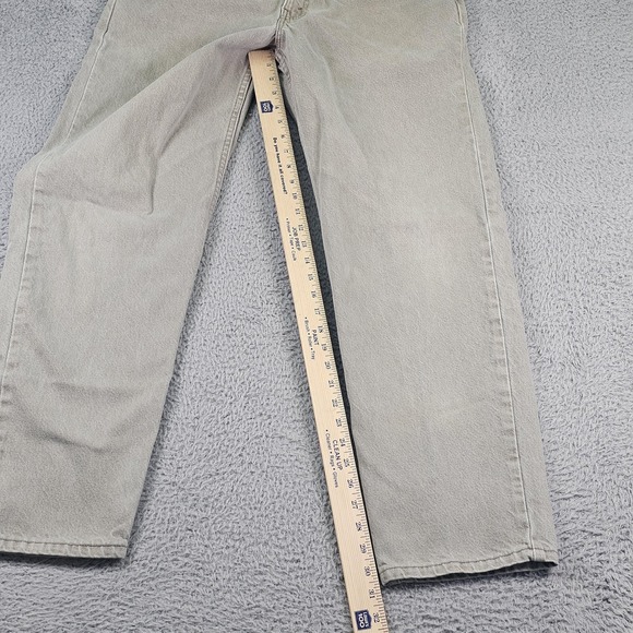 Vintage Levis 550 Jeans Mens 36x32 Gray Relaxed Fit Tapered Denim Made USA 90s - Picture 3 of 9